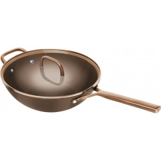 Zwilling Milano Wok mit Glasdeckel 30 cm Braun - Aluminium