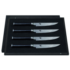 KAI Shun Classic Steakmesser-Set 12 cm / Griff aus dunklem Pakkaholz