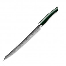 Nesmuk Exklusiv C 90 Damast Slicer 26 cm - Griff Micarta grün