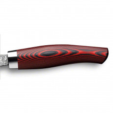 Nesmuk Exklusiv C150 Damast Slicer 16 cm - Griff Micarta rot 