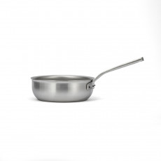 Falk Culinair Flandria Sauteuse konisch 24 cm / 3,0 L - Edelstahl-Mehrschichtmaterial mit Kupferkern