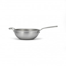 Falk Culinair Flandria Risotto-Pfanne / Wok 24 cm / 2,8 L - Edelstahl-Mehrschichtmaterial mit Kupferkern