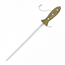 Güde Alpha Fasseiche Wetzstahl D'Artagnan 32 cm - CVM-Messerstahl - Griffschalen Weinfasseichenholz