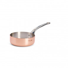 de Buyer  Prima Matera Kupfer-Sauteuse gerade 16 cm / 1,0 L induktionsgeeignet - Edelstahlgussgriff