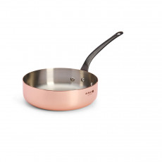 de Buyer  Prima Matera Kupfer-Sauteuse gerade 24 cm / 3,0 L induktionsgeeignet - Gusseisengriff