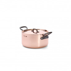 de Buyer  Prima Matera Kupfer-Bratentopf 24 cm / 5,4 L induktionsgeeignet - Gusseisengriffe