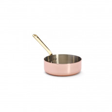 de Buyer Inocuivre Sauteuse gerade 16 cm / 1,0 L - Kupfer mit Messinggriff