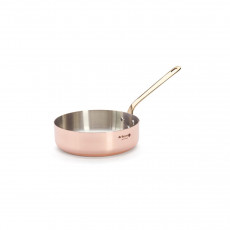 de Buyer Inocuivre Sauteuse gerade 20 cm / 1,8 L - Kupfer mit Messinggriff