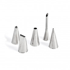 de Buyer Patisserie Spritztülle 5-er Set - Edelstahl