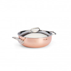 de Buyer  Prima Matera Kupfer-Bräter konisch 28 cm / 4,9 L induktionsgeeignet - Edelstahlgussgriffe