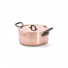 de Buyer  Prima Matera Kupfer-Bratentopf 28 cm / 8,0 L induktionsgeeignet - Gusseisengriffe