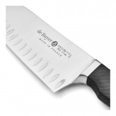 de Buyer FK 2 Santoku 17 cm mit Kullen - CVM-Messerstahl - Griff Carbonfaserpolymer