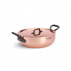 de Buyer  Prima Matera Kupfer-Bräter konisch 28 cm / 4,9 L induktionsgeeignet - Gusseisengriffe