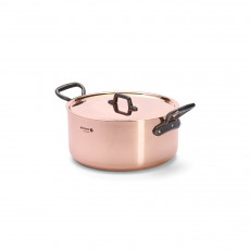 de Buyer Inocuivre Bratentopf 28 cm / 8,0 L - Kupfer mit Gusseisengriffen