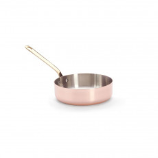 de Buyer Inocuivre Sauteuse gerade 20 cm / 1,8 L - Kupfer mit Messinggriff