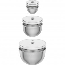 Zwilling Fresh & Save Bowls Vakuumschüssel Set S/M/L / Edelstahl