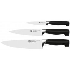 Zwilling ****VIER STERNE Spick-/Garniermesser 10 cm, Fleischmesser 16 cm & Kochmesser 20 cm Messerset 3-tlg.
