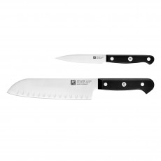 Zwilling Gourmet Spick-/Garniermesser 10 cm & Santokumesser 18 cm Messerset 2-tlg.