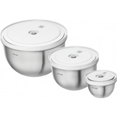 Zwilling Fresh & Save Bowls Vakuumschüssel Set S/M/L / Edelstahl