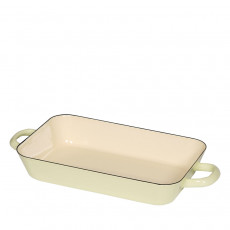 Riess Classic Pastell Bratpfanne 29 x 18 cm gelb - Emaille