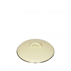 Riess Classic Pastell Deckel 16 cm gelb - Emaille
