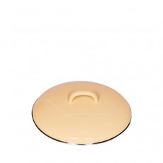 Riess Classic Pastell Deckel 20 cm goldgelb - Emaille