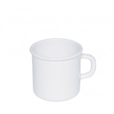 Riess Classic Weiß Becher / Topf mit Bördel 9 cm / 0,5 L - Emaille