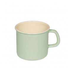 Riess Classic Pastell Becher / Topf mit Bördel 11 cm / 0,375 L nilgrün - Emaille