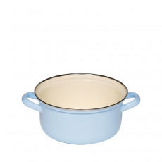 Riess Classic Pastell Kasserolle 18 cm / 1,5 L blau - Emaille