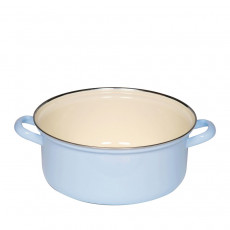 Riess Classic Pastell Kasserolle 24 cm / 4,0 L blau - Emaille