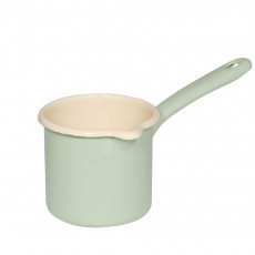 Riess Classic Pastell Schnabeltopf mit Stiel 10 cm / 0,7 L nilgrün - Emaille