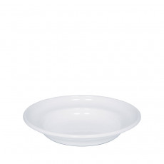 Riess Classic Weiß tiefer Teller 22 cm - Emaille