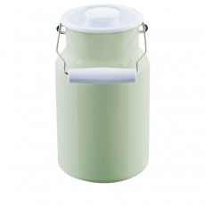 Riess Classic Pastell Milchkanne 2,0 L nilgrün - Emaille mit Deckel