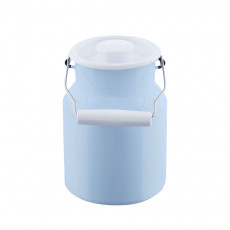 Riess Classic Pastell Milchkanne 1,5 L blau - Emaille mit Deckel