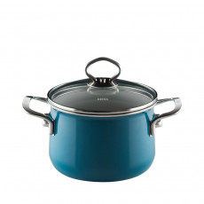 Riess Nouvelle Aquamarin extra stark Fleischtopf 16 cm / 2,0 L - Emaille