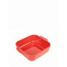 Peugeot Appolia Auflaufform quadratisch 21 cm rot - Keramik