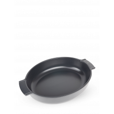 Peugeot Appolia Auflaufform oval 40 cm schiefergrau - Keramik