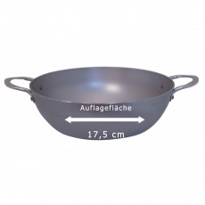 de Buyer Mineral B tiefe Bauernpfanne 24 cm - Eisen mit Bienenwachsbeschichtung - Henkelgriffen