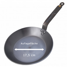 de Buyer Mineral B Pfanne 24 cm - Eisen mit Bienenwachsbeschichtung - Bandstahlgriff