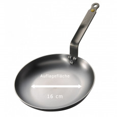 de Buyer Mineral B Omelettepfanne 24 cm - Eisen mit Bienenwachsbeschichtung - Bandstahlgriff