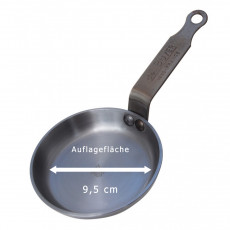 de Buyer Mineral B Blinis-Pfanne 12 cm - Eisen mit Bienenwachsbeschichtung - Bandstahlgriff