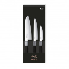 KAI Wasabi Black Messerset Japan