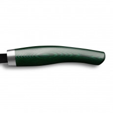 Nesmuk Janus Brotmesser 27 cm - Niobstahl mit DLC-Beschichtung - Griff Micarta grün 