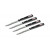 Güde Universalmesser 10 cm 4-er Set im Geschenkkarton - Edelstahl - schwarz-weißem Griff