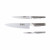 Global G-21524 Messer-Set 3-teilig - Cromova 18 Stahl
