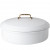 Riess Classic Weiß Brotdose mit Deckel 36 cm - Emaille