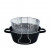 Riess Classic Schwarzemaille Pommes-Frites-Pfanne 20 cm mit Einsatz - Emaille