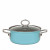 Riess Nouvelle Kristallblau Kasserolle mit 24 cm / 4,0 L - Emaille
