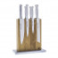 Blockwerk 8er Messerblock Eiche & blanker Stahl
