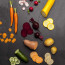 Microplane Gourmet Profi Gemüsehobel Reibergebnis Gruppe